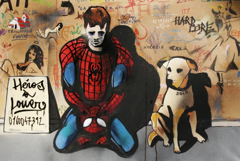 UAU e la street art: Spiderman