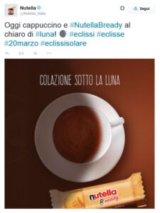 Nutella #eclissi social