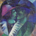Marc Chagall - gli innamorati in verde, 1915