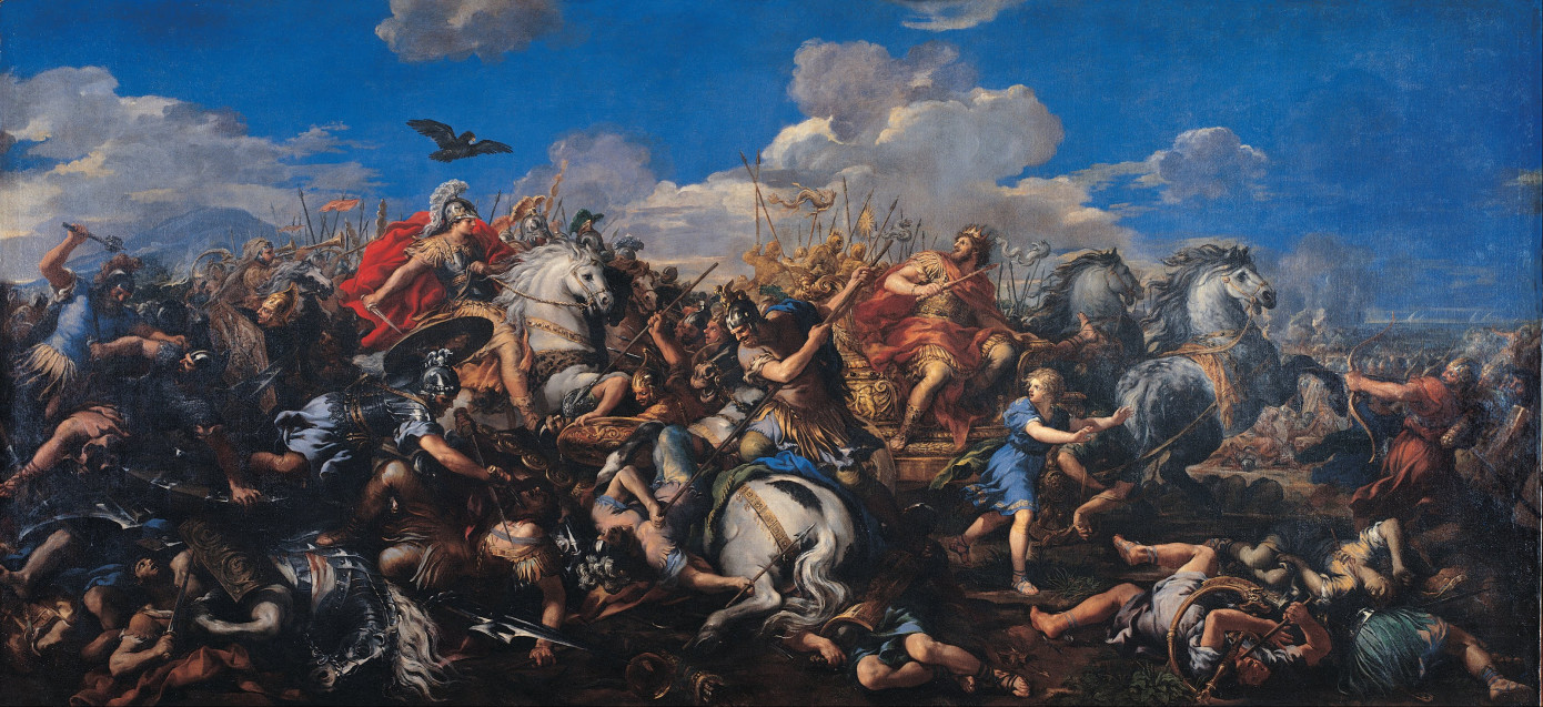 Clipping Ritaglio Illustrazione VITTORIA ALESSANDRO SU DARIO Pietro da Cortona 