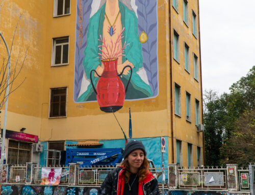 Intervista a Rame13 con il suo murale a Tor Marancia