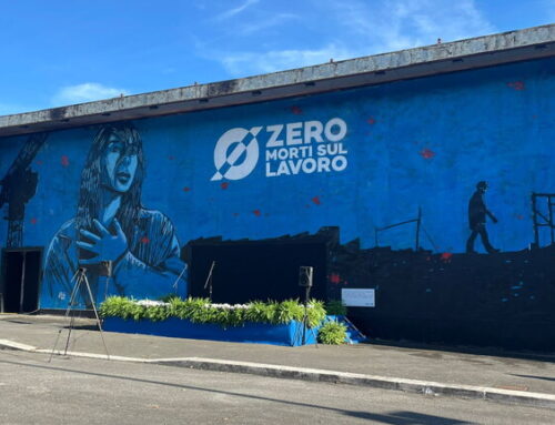 Zero Morti Sul Lavoro. Il murale monumentale di Alice Pasquini