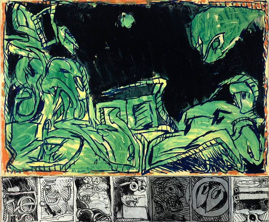 La première heure (c) Pierre Alechinsky
